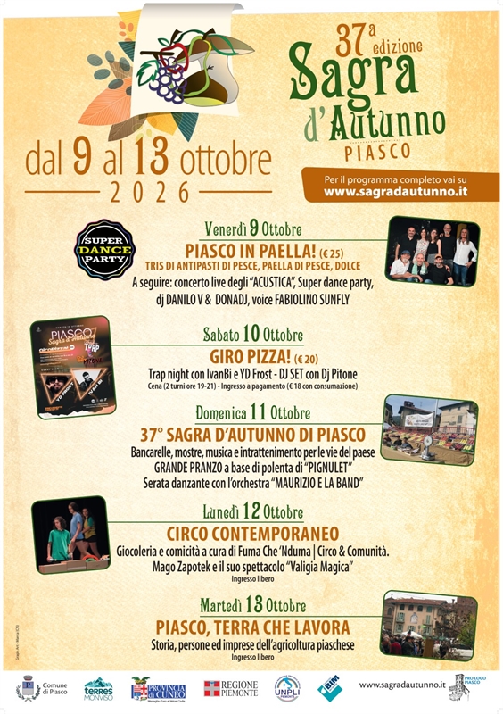 37^ Sagra d'Autunno - Piasco (CN)
